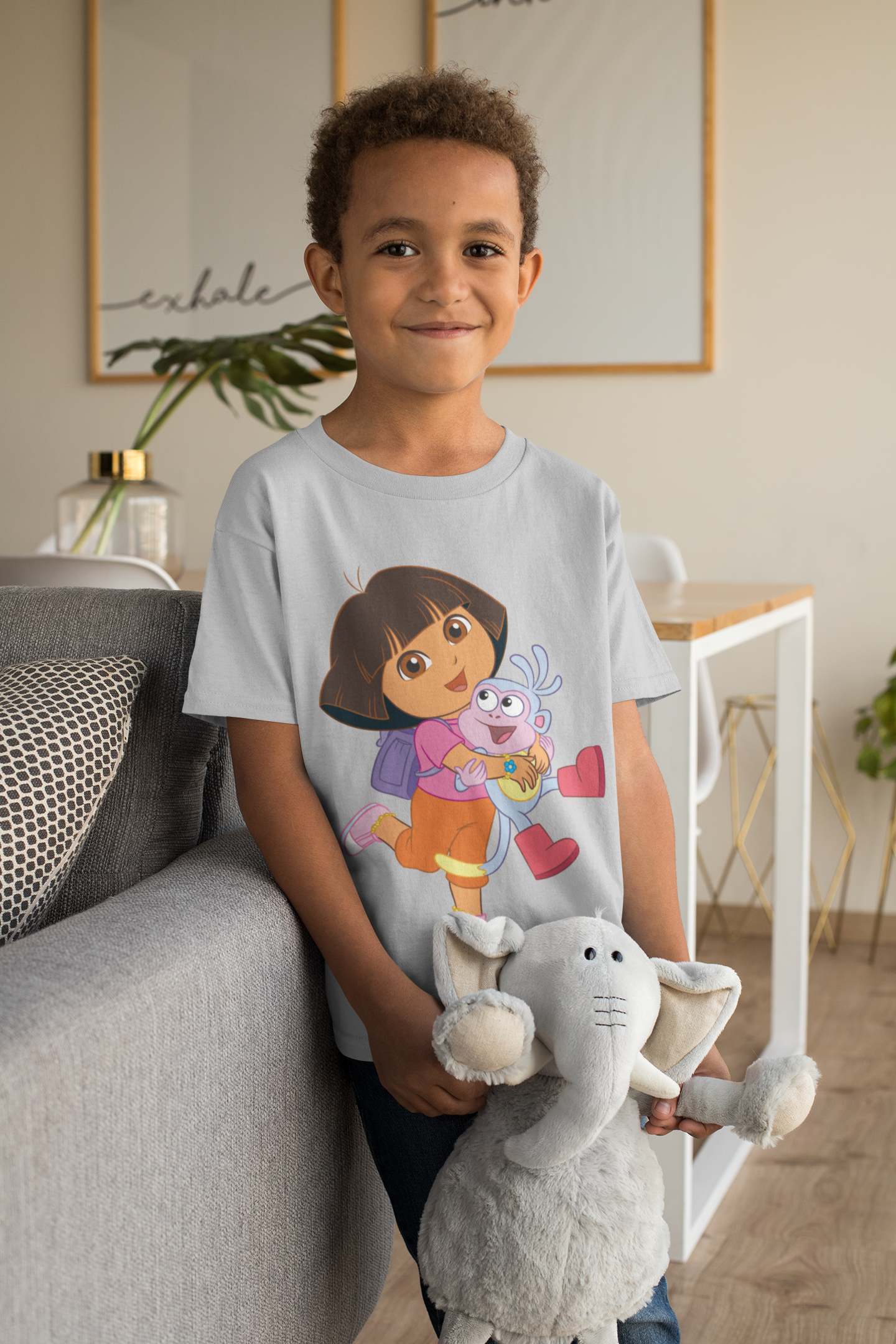 Cute Cartoon Half Sleeves T-Shirt for Boy-FunkyTeesClub