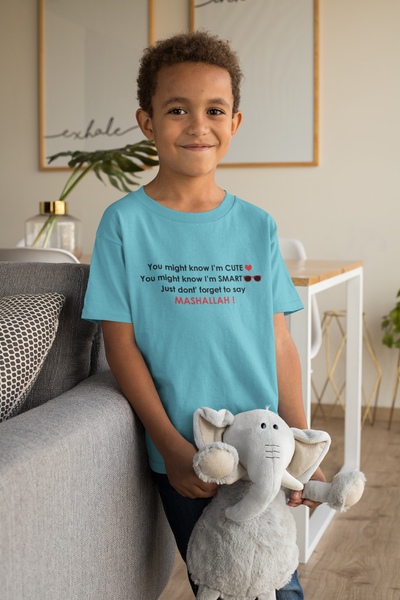Mashallah Half Sleeves T-Shirt for Boy-FunkyTeesClub
