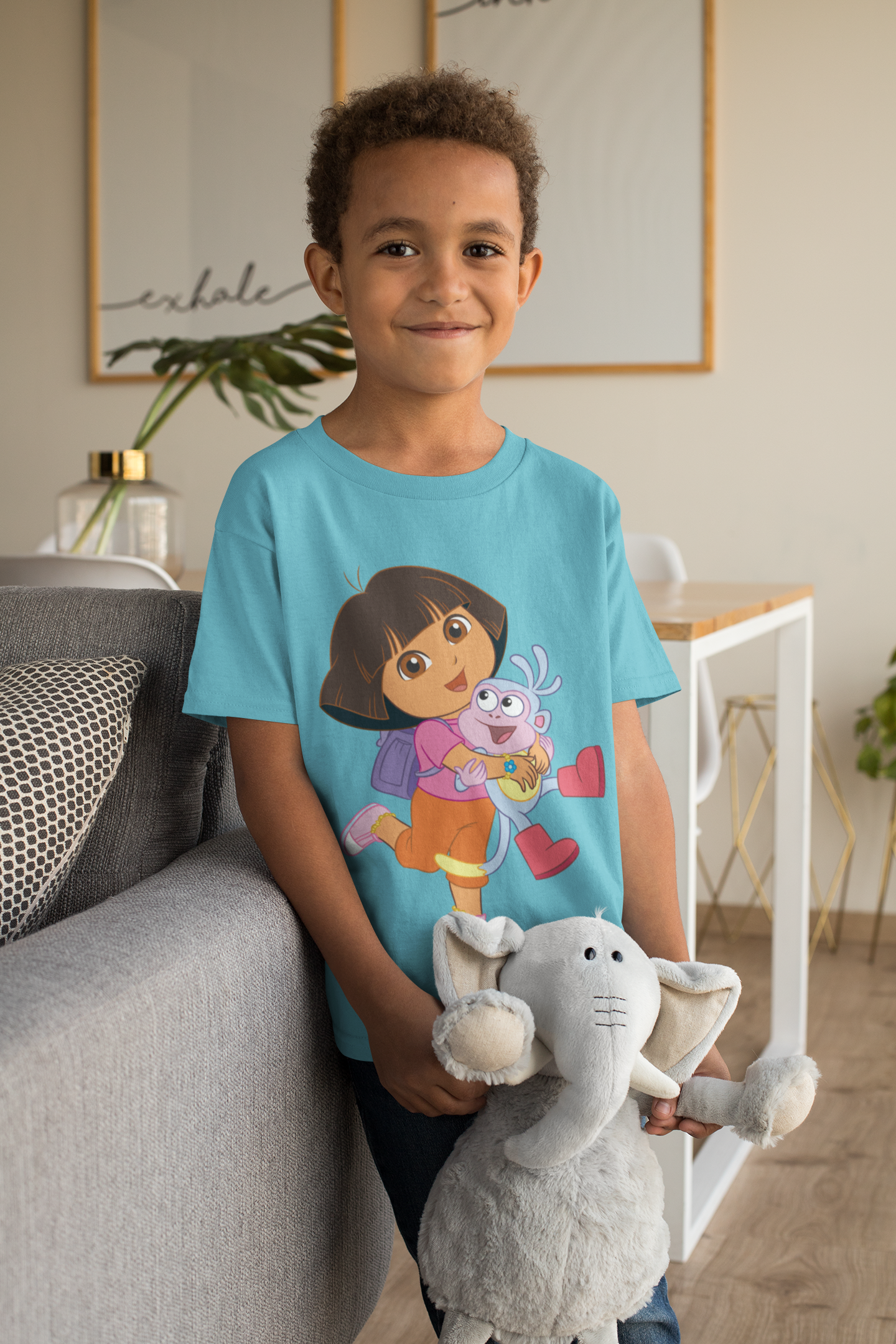 Cute Cartoon Half Sleeves T-Shirt for Boy-FunkyTeesClub