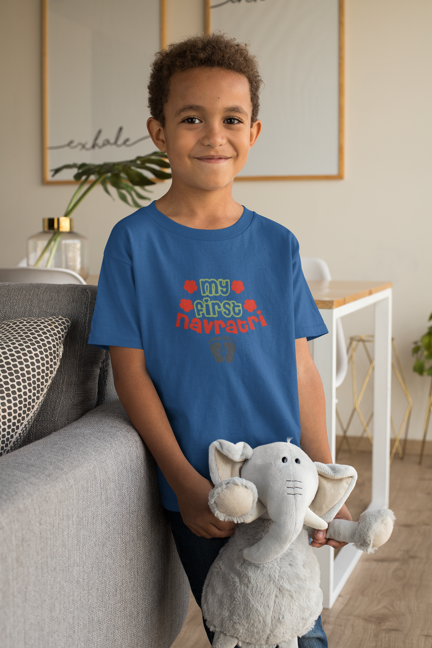 My First Navratri Half Sleeves T-Shirt for Boy-FunkyTeesClub