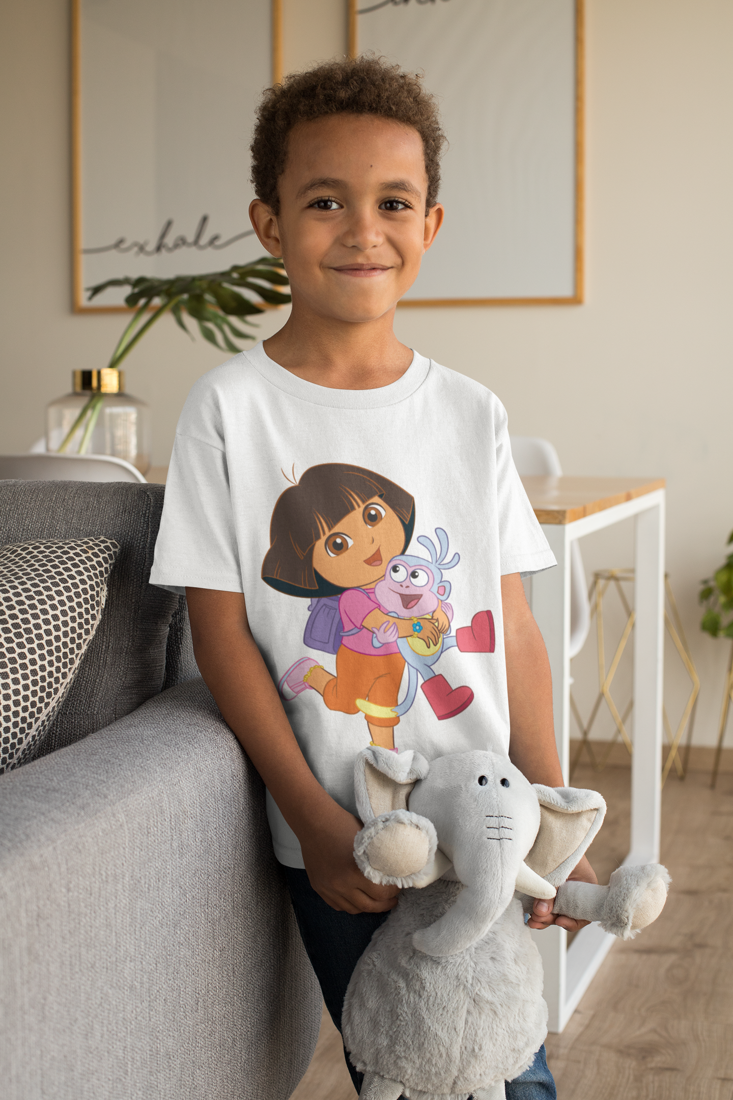 Cute Cartoon Half Sleeves T-Shirt for Boy-FunkyTeesClub