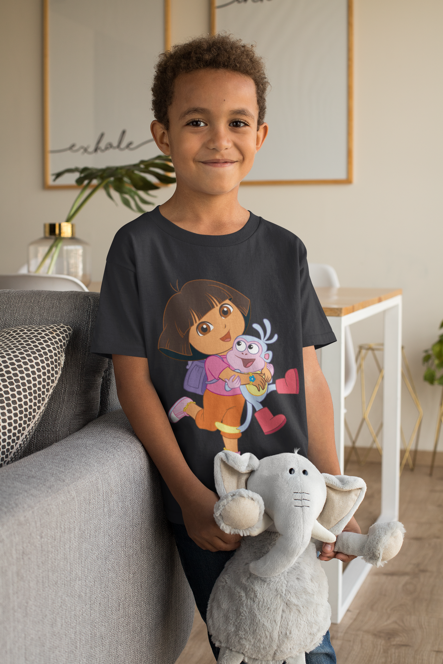 Cute Cartoon Half Sleeves T-Shirt for Boy-FunkyTeesClub