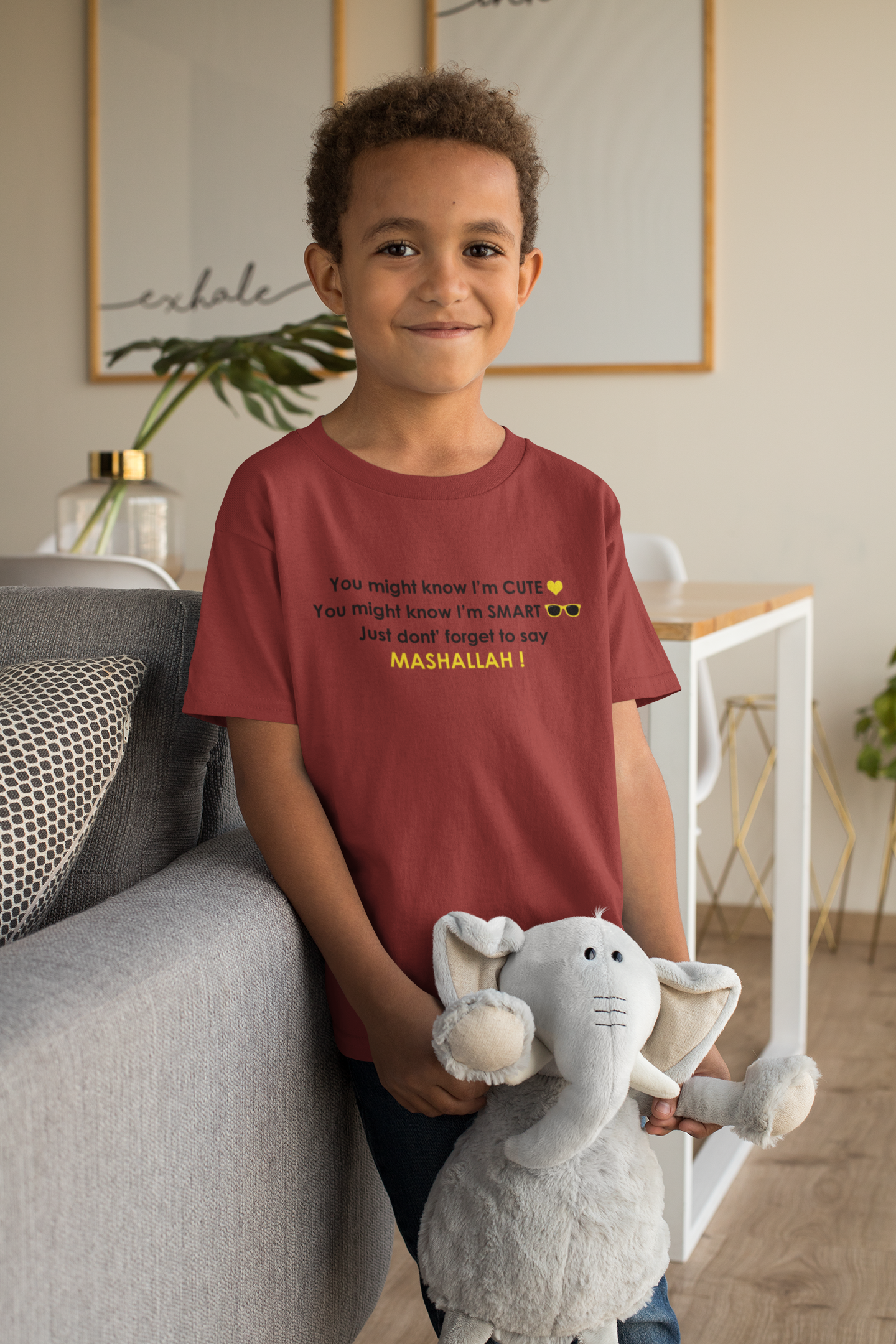 Mashallah Half Sleeves T-Shirt for Boy-FunkyTeesClub