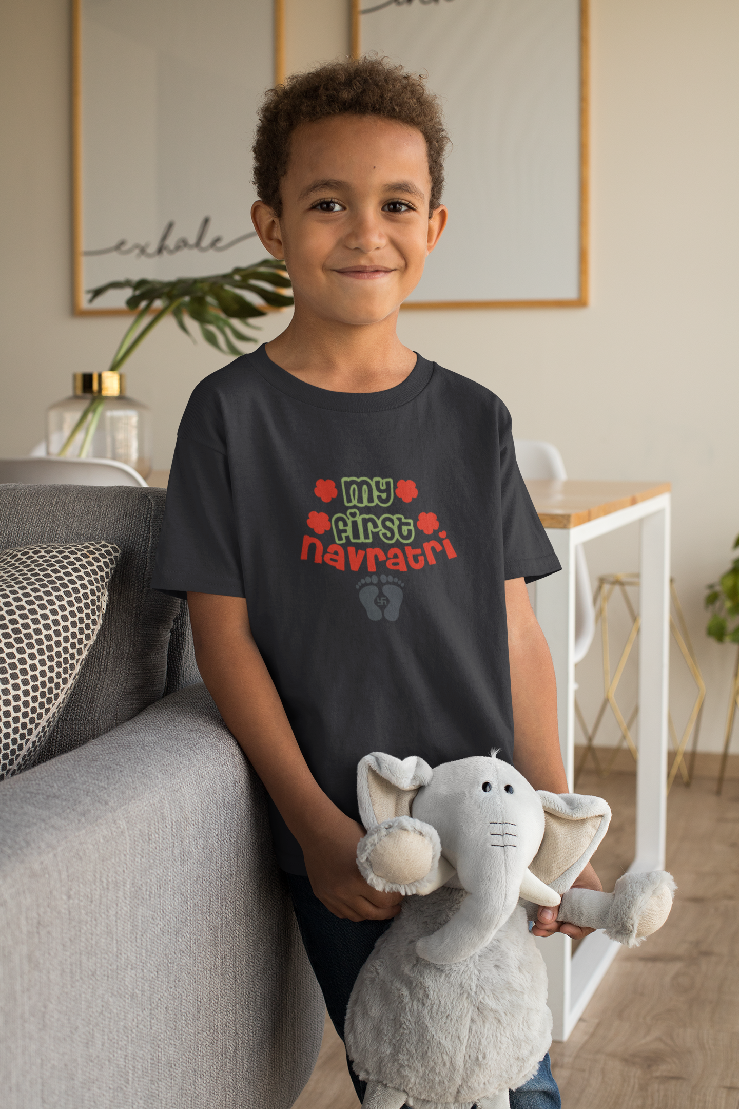 My First Navratri Half Sleeves T-Shirt for Boy-FunkyTeesClub