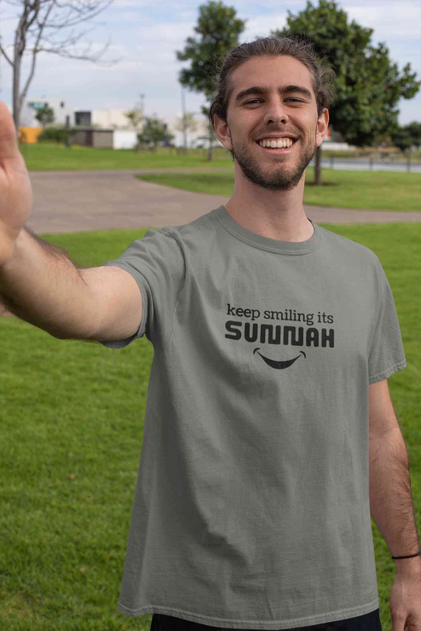 Keep Smiling Its Sunnah Mens Half Sleeves T-shirt- FunkyTeesClub