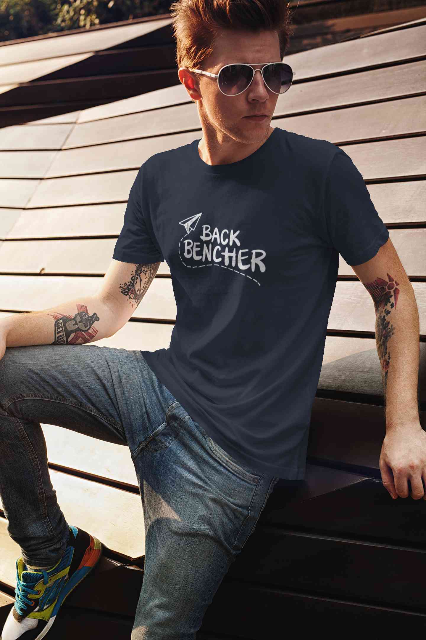Back Bencher Mens Half Sleeves T-shirt- FunkyTeesClub