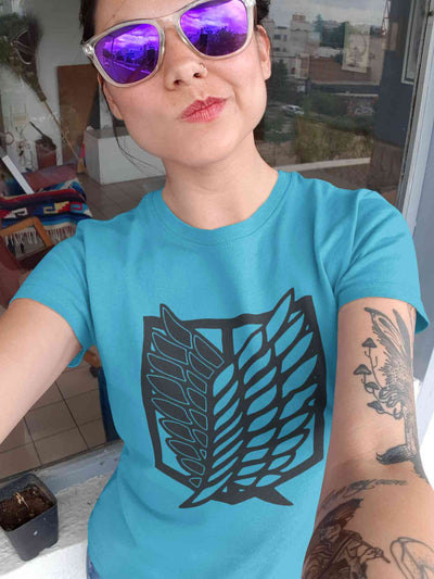Attack On Titan Anime Women Half Sleeves T-shirt- FunkyTeesClub