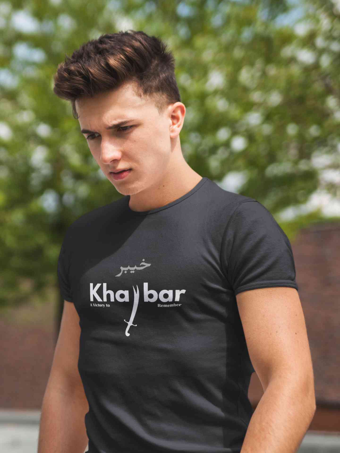 Khaybar Mens Half Sleeves T-shirt- FunkyTeesClub