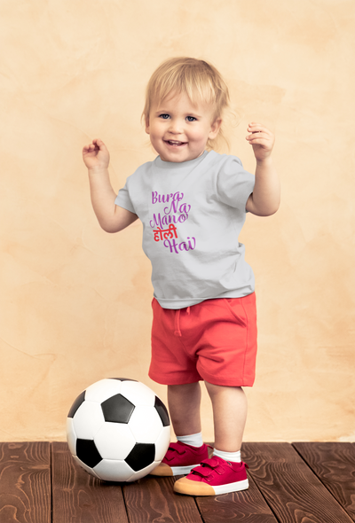 Bura Na Mano Holi Hai Half Sleeves T-Shirt for Boy-FunkyTeesClub