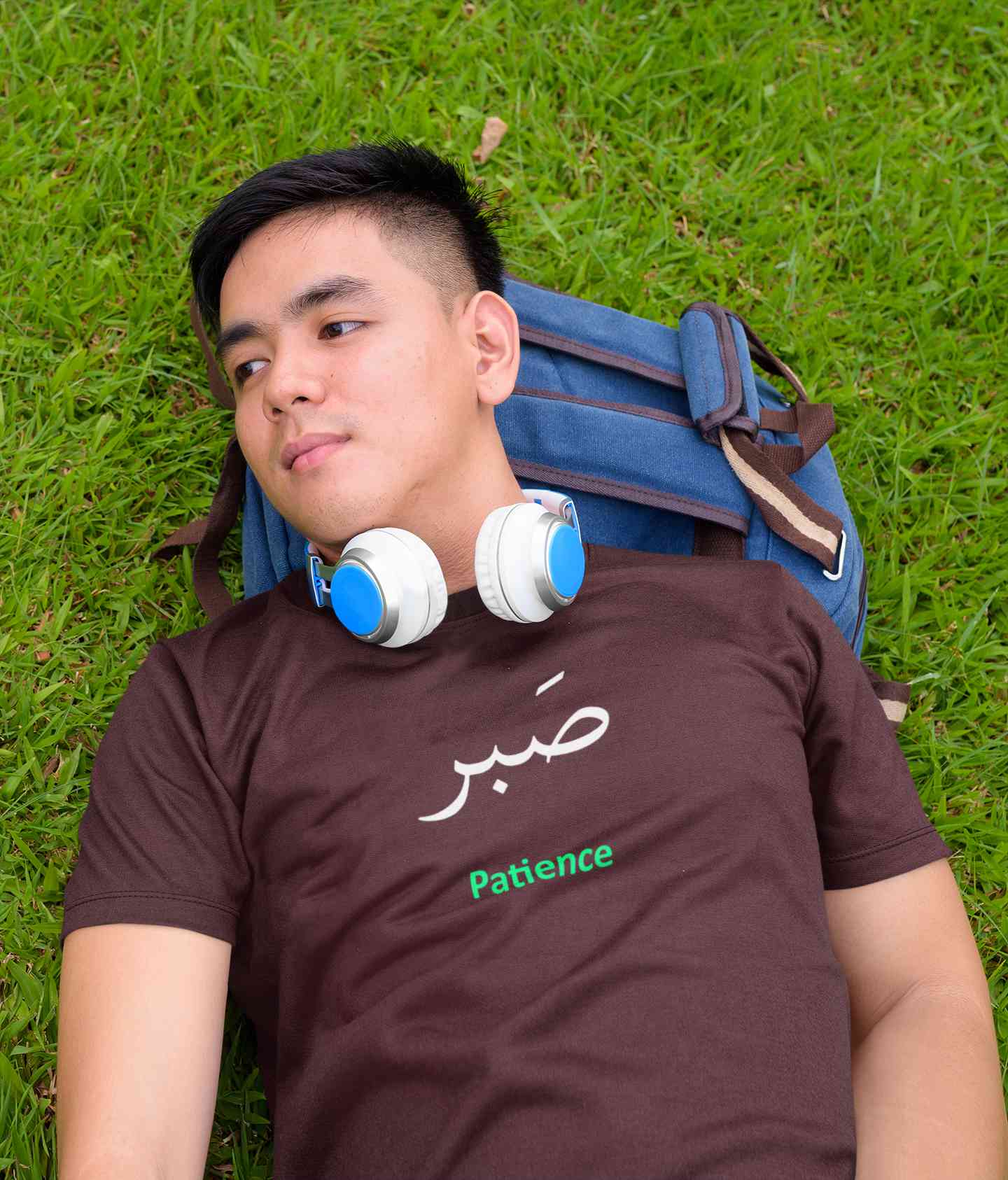 Patience Arabic Words Sabr Mens Half Sleeves T-shirt- FunkyTeesClub