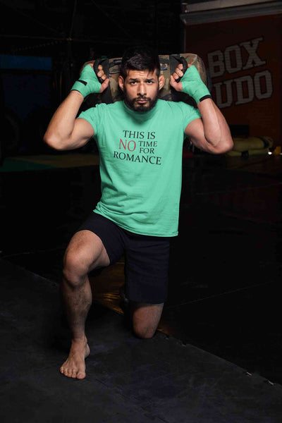 This Is Not Time For Romance Mens Half Sleeves T-shirt- FunkyTeesClub