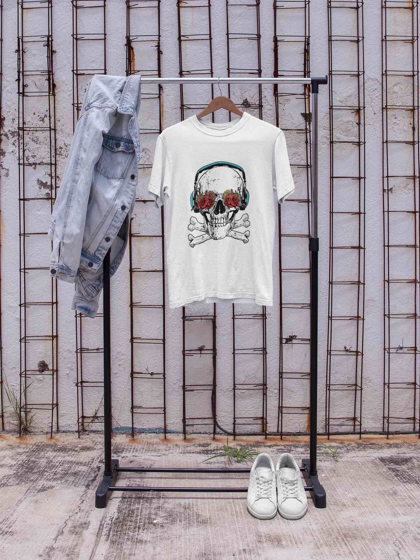 Cool Skull Mens Half Sleeves T-shirt- FunkyTeesClub