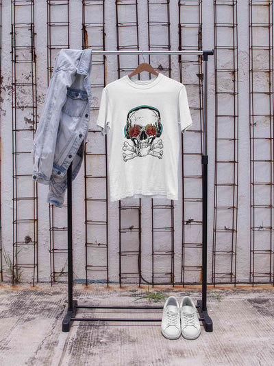 Cool Skull Women Half Sleeves T-shirt- FunkyTeesClub