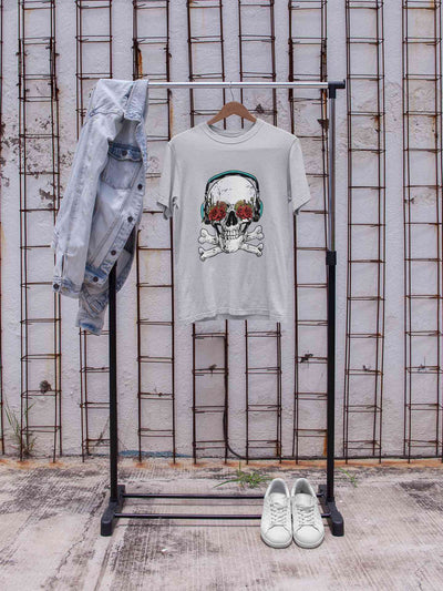 Cool Skull Women Half Sleeves T-shirt- FunkyTeesClub
