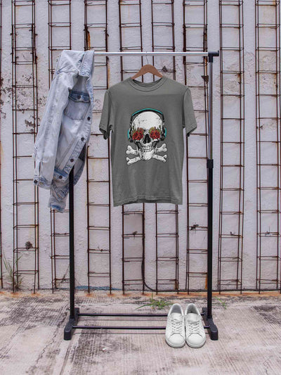 Cool Skull Women Half Sleeves T-shirt- FunkyTeesClub