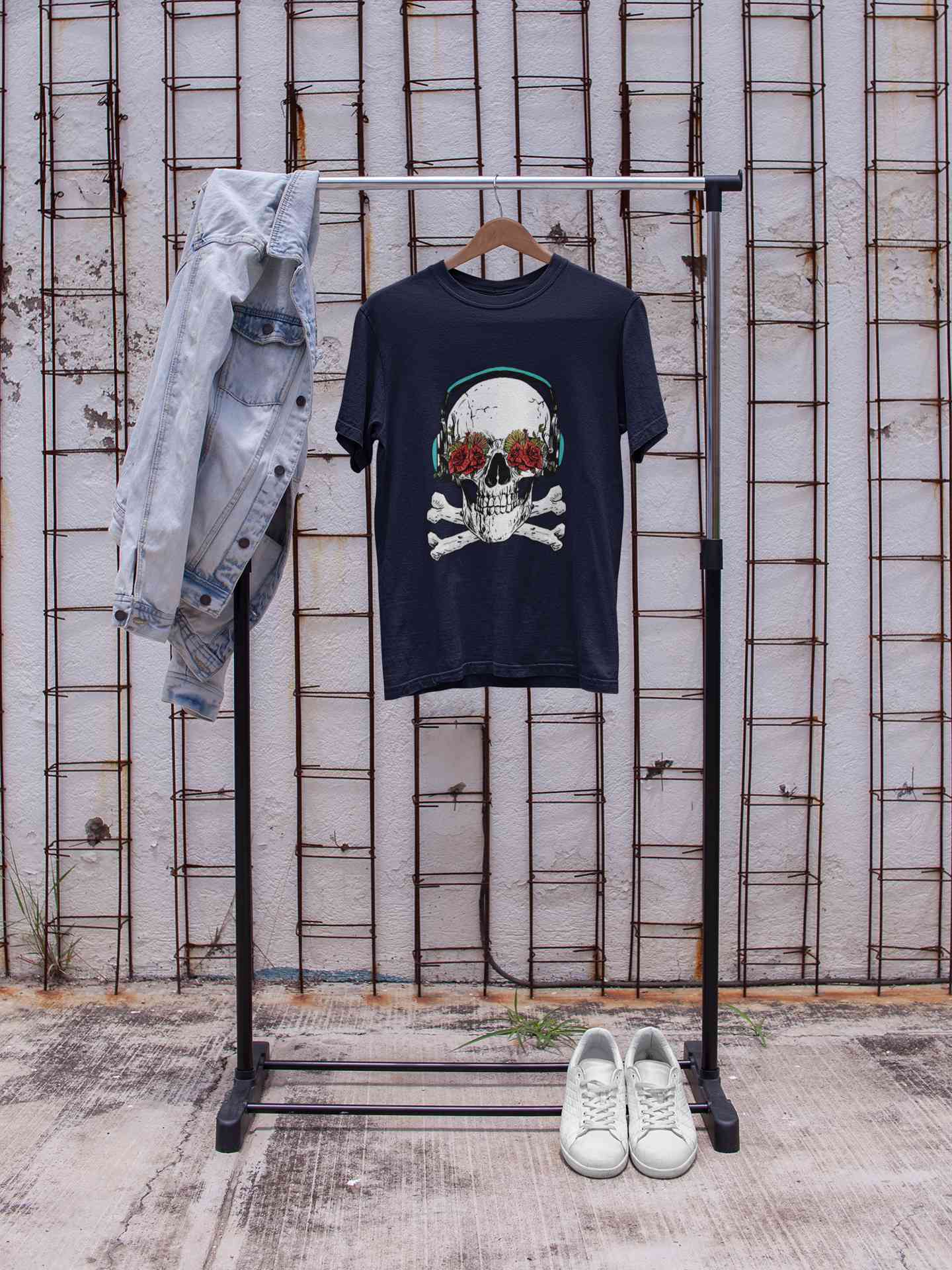 Cool Skull Mens Half Sleeves T-shirt- FunkyTeesClub