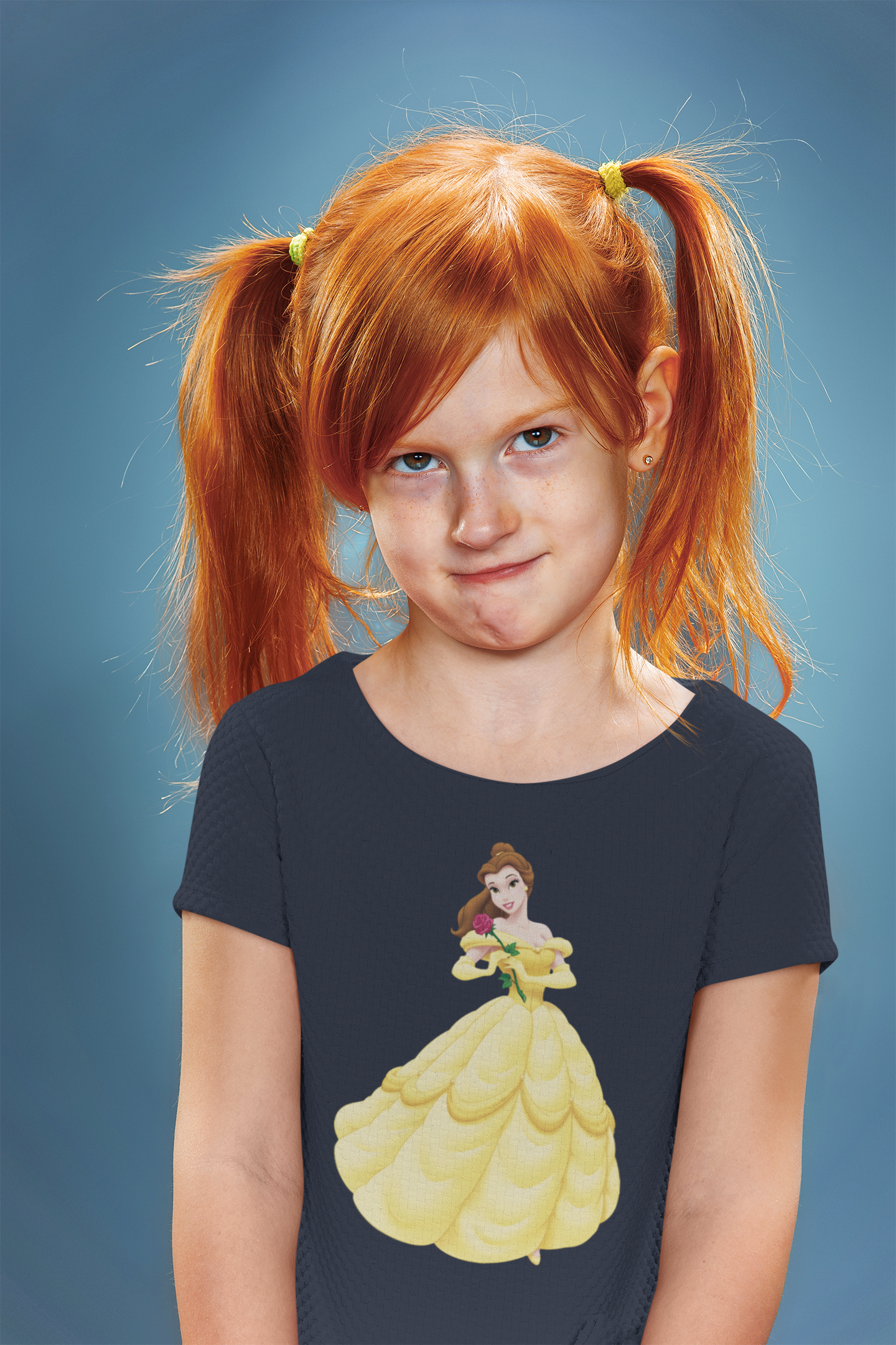 Cute Princess Half Sleeves T-Shirt For Girls -FunkyTeesClub