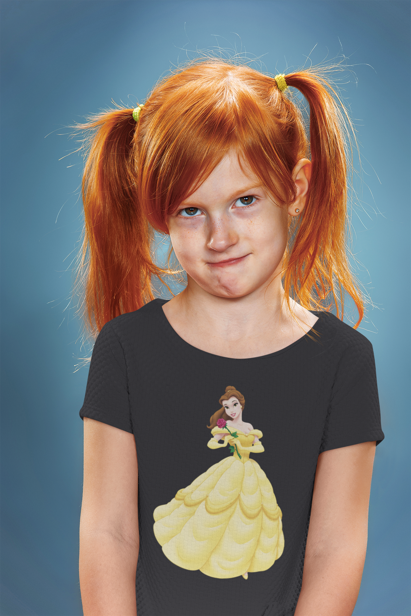 Cute Princess Half Sleeves T-Shirt For Girls -FunkyTeesClub