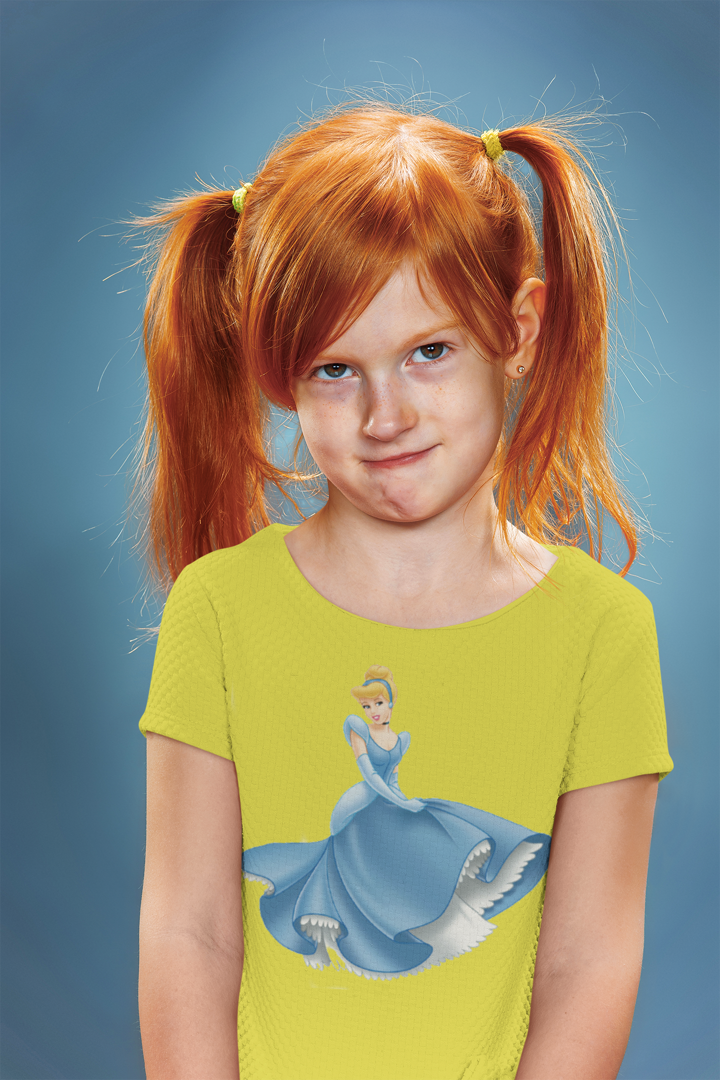 Cute Princess Half Sleeves T-Shirt For Girls -FunkyTeesClub