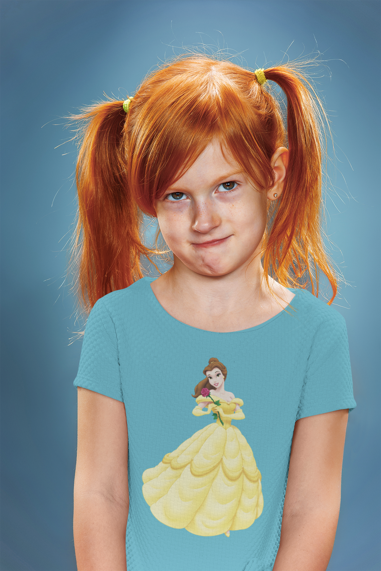 Cute Princess Half Sleeves T-Shirt For Girls -FunkyTeesClub