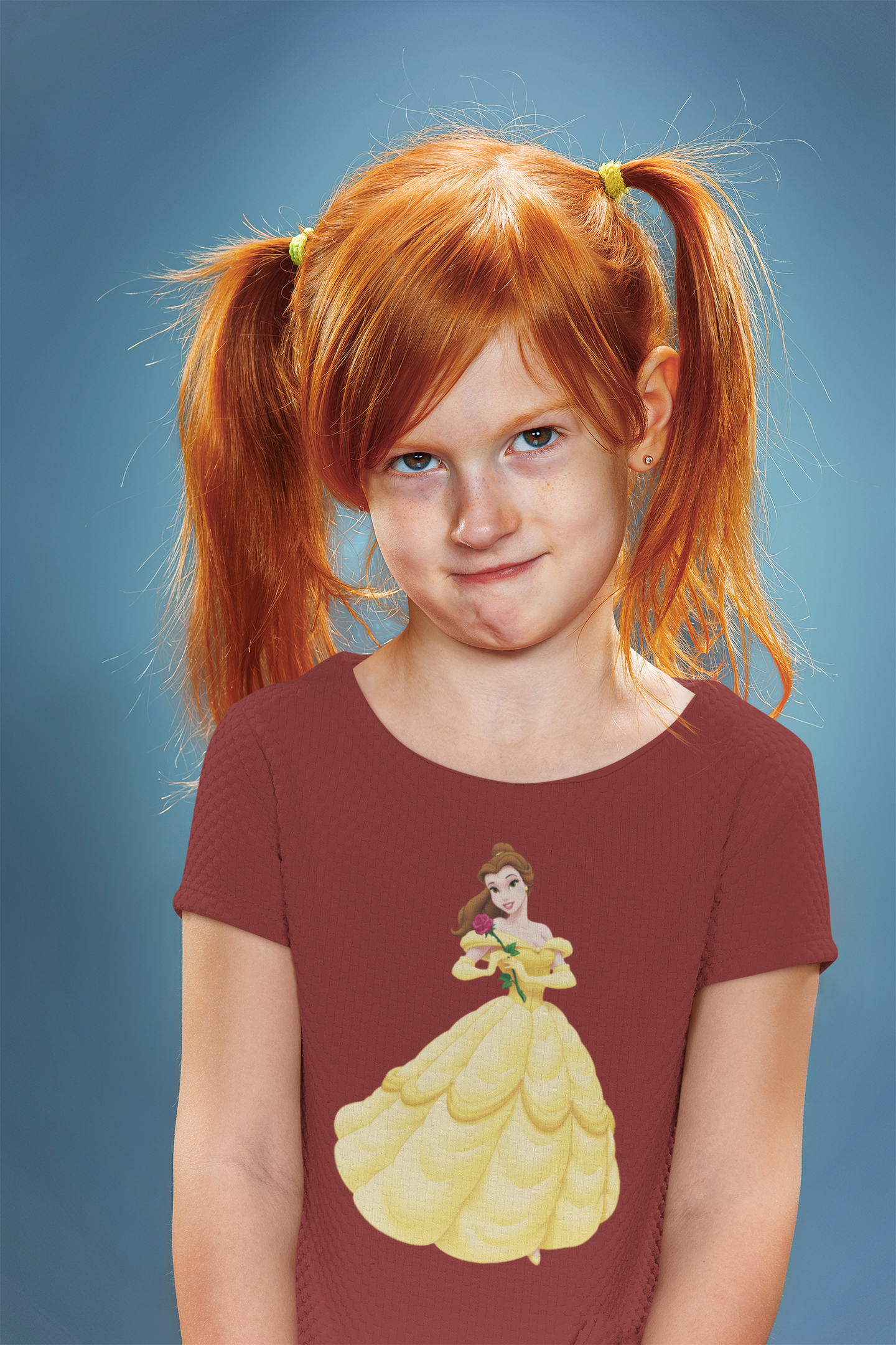 Cute Princess Half Sleeves T-Shirt For Girls -FunkyTeesClub