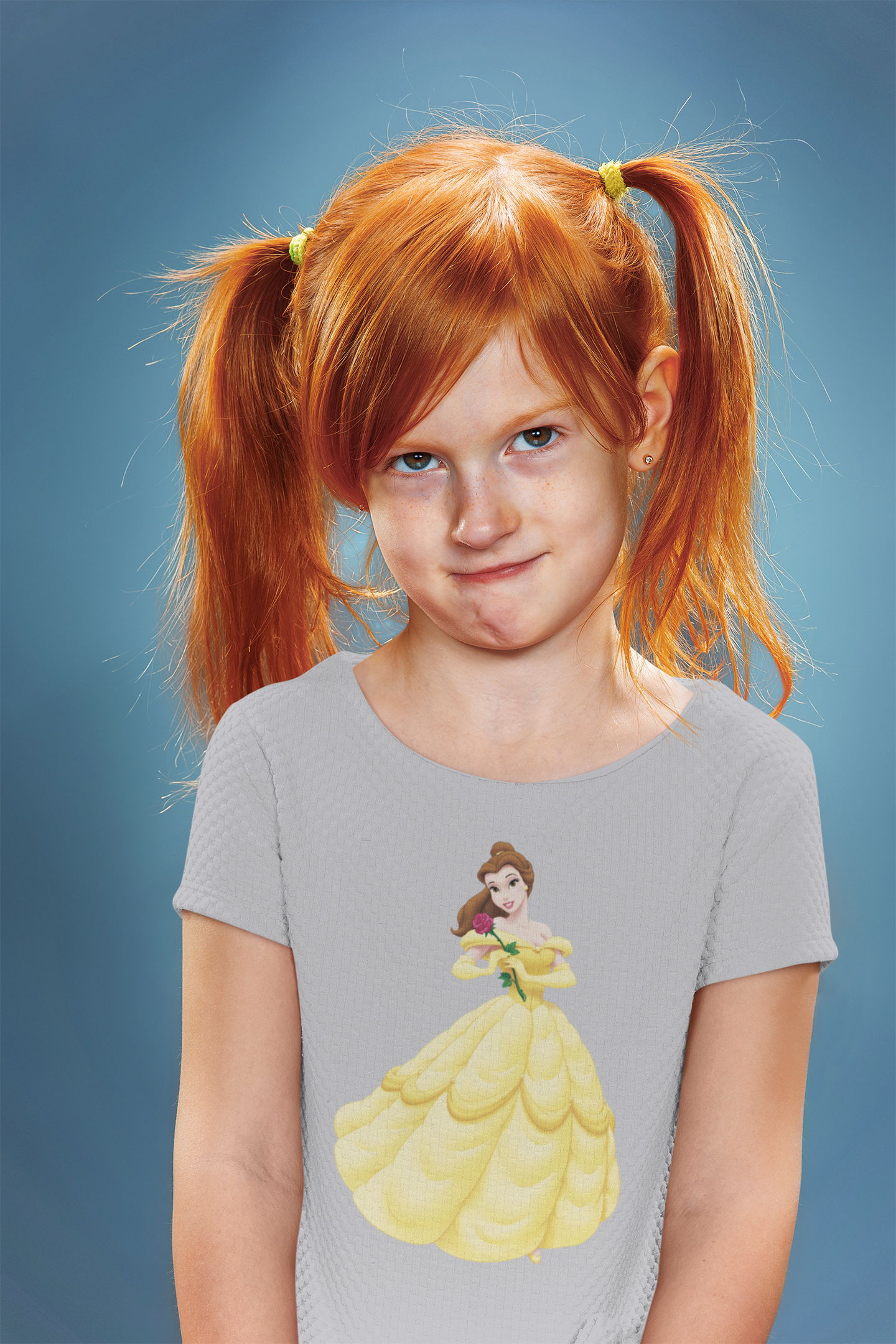 Cute Princess Half Sleeves T-Shirt For Girls -FunkyTeesClub