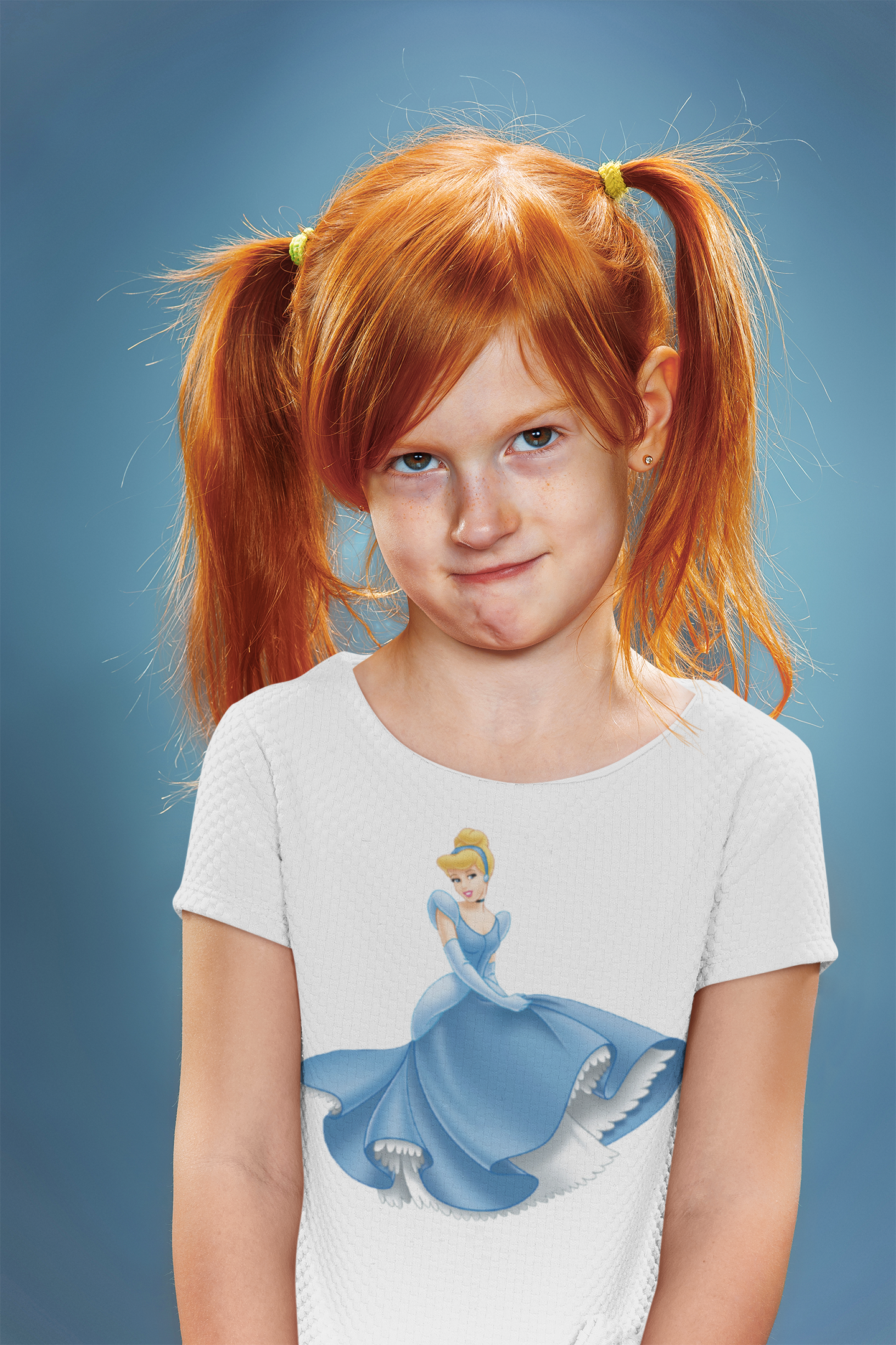 Cute Princess Half Sleeves T-Shirt For Girls -FunkyTeesClub