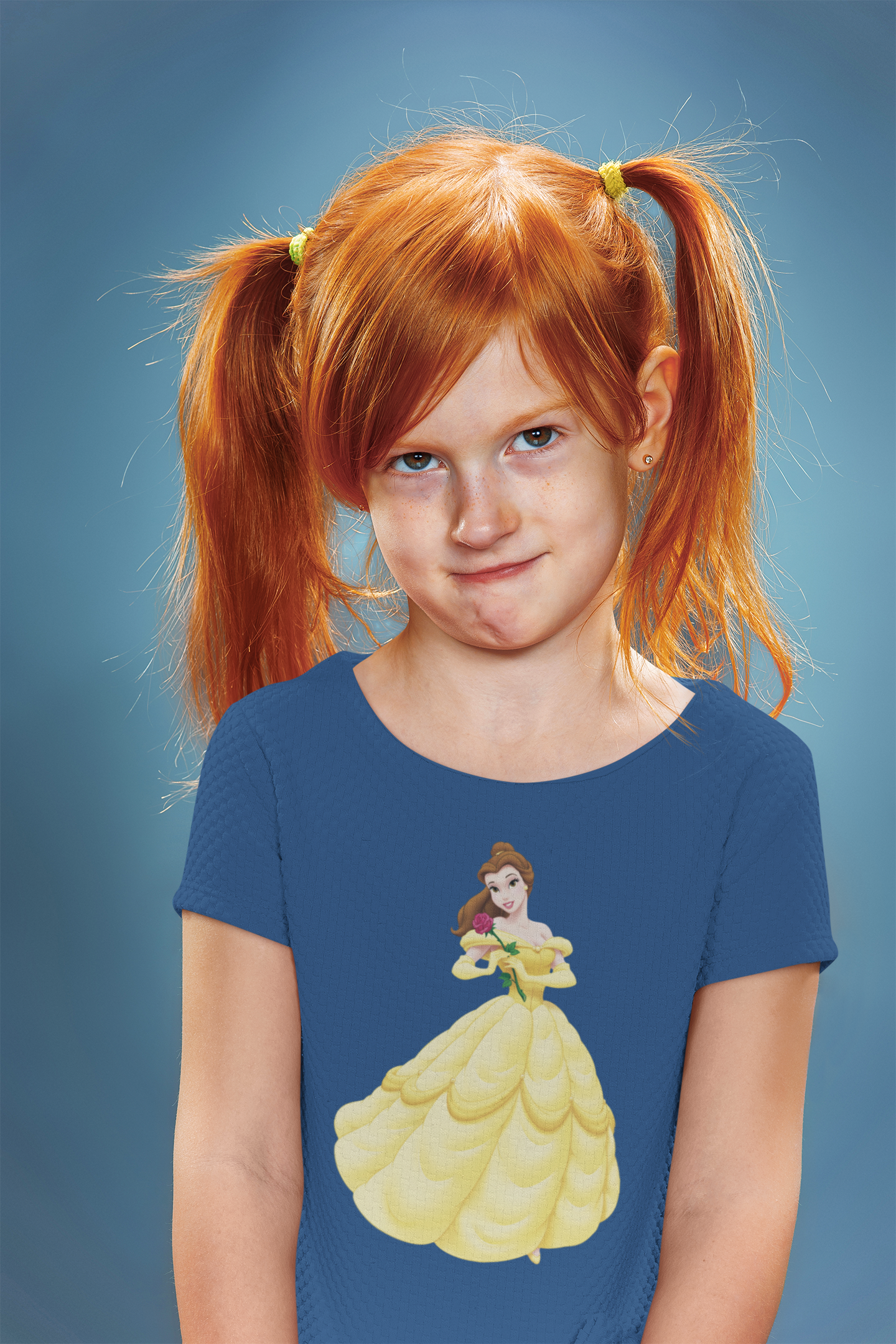 Cute Princess Half Sleeves T-Shirt For Girls -FunkyTeesClub