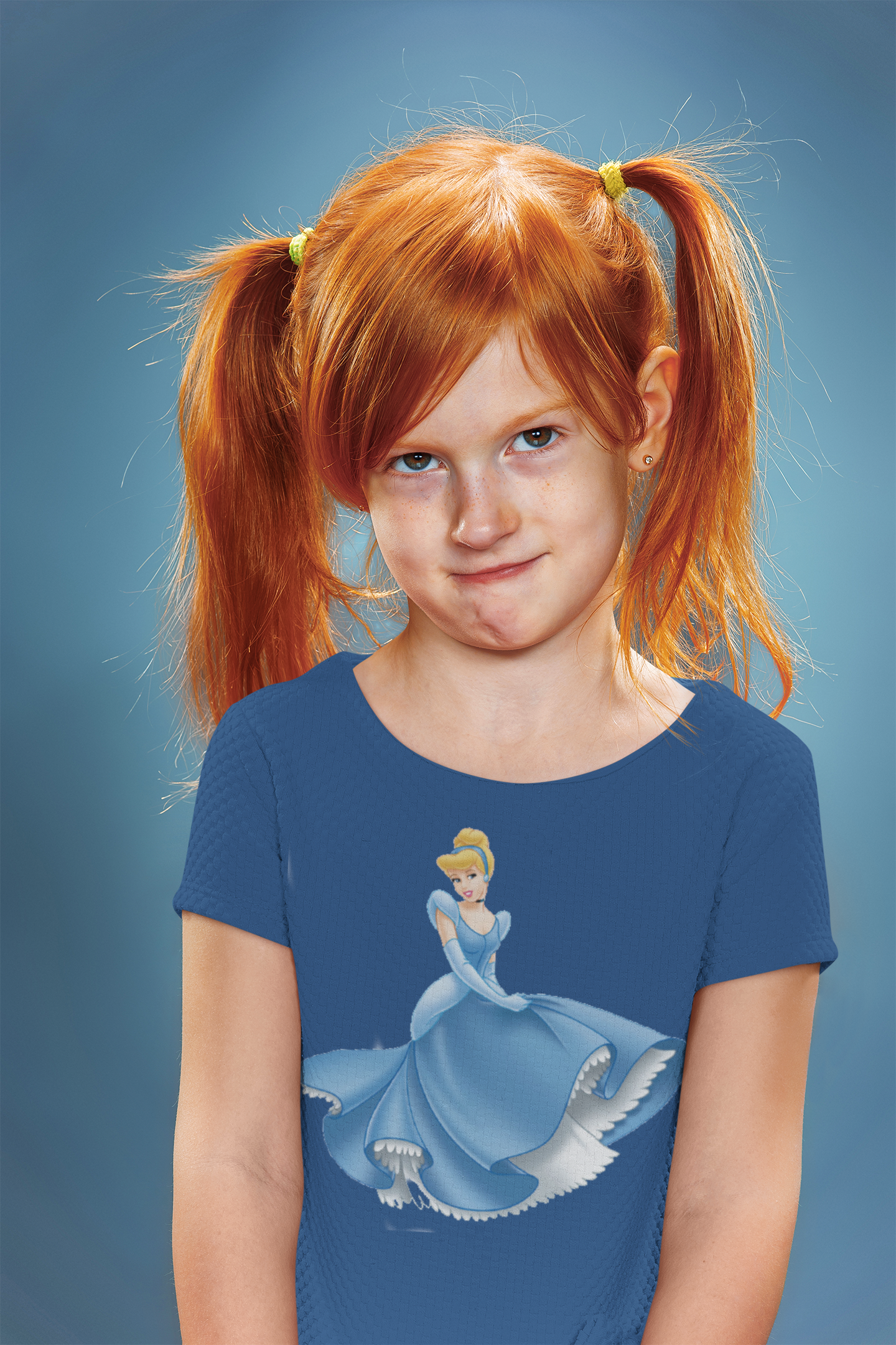 Cute Princess Half Sleeves T-Shirt For Girls -FunkyTeesClub