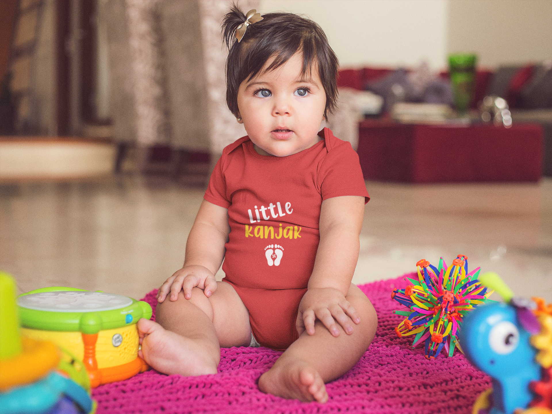 Little Kanjak Rompers for Baby Girl- FunkyTeesClub