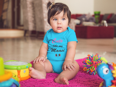 Cute Like My Maasi Rompers for Baby Girl- FunkyTeesClub