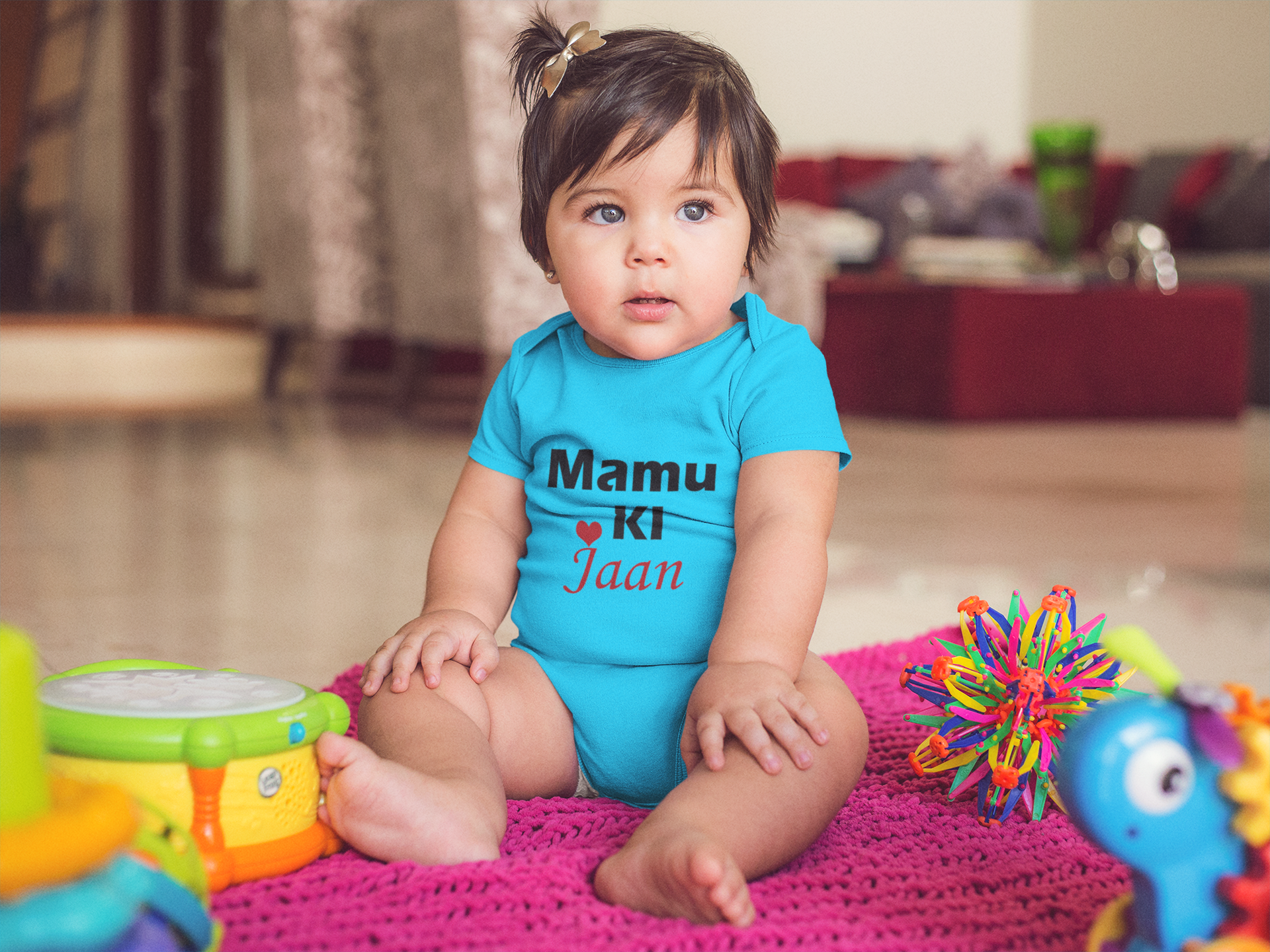 Mamu Ki Jaan Rompers for Baby Girl- FunkyTeesClub
