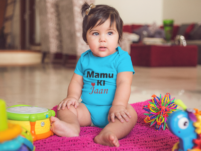 Mamu Ki Jaan Rompers for Baby Girl- FunkyTeesClub