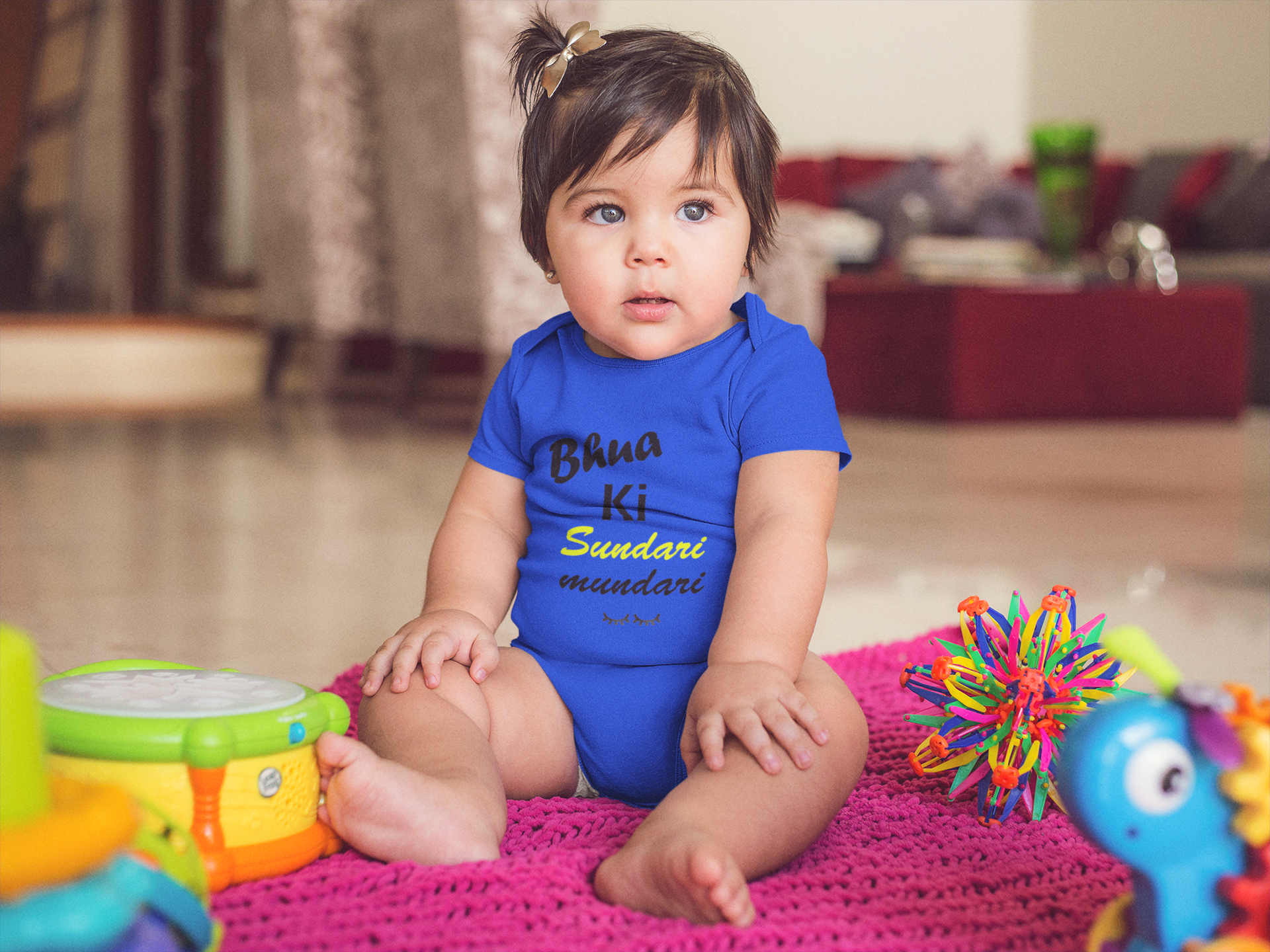 Bhua Ki Sundari Mundari Rompers for Baby Girl- FunkyTeesClub