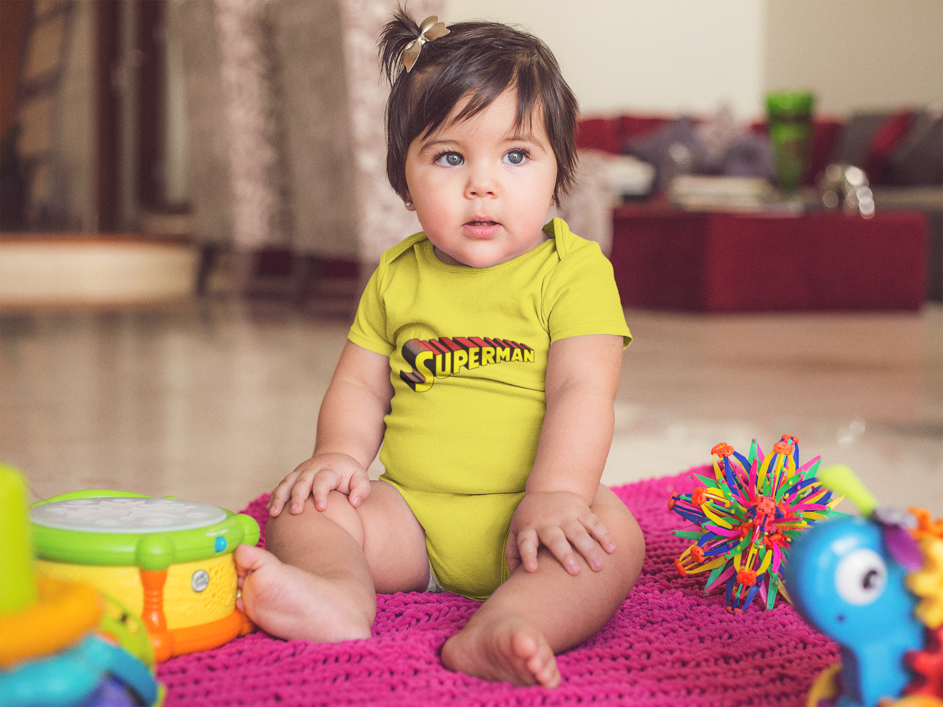 Superhero Cartoon Rompers for Baby Girl- FunkyTeesClub