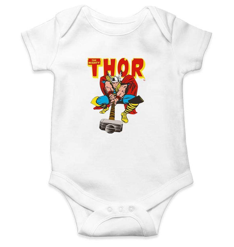 The Mighty Thor Rompers for Baby Girl- FunkyTeesClub