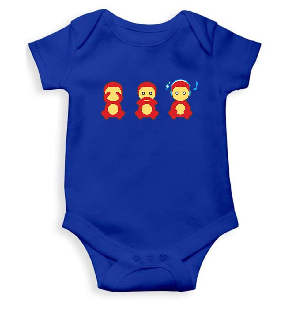 The Three wise monkeys Rompers for Baby Girl- FunkyTradition FunkyTradition