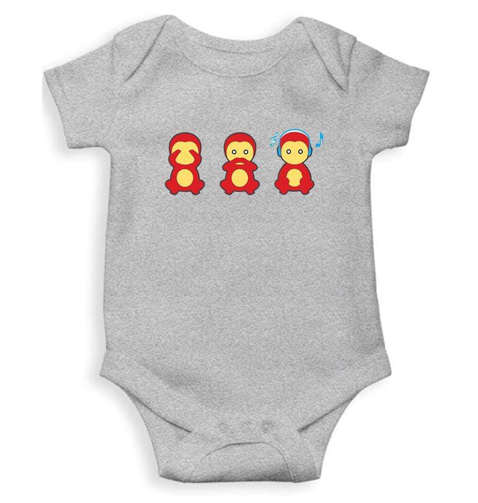 The Three wise monkeys Rompers for Baby Girl- FunkyTradition FunkyTradition