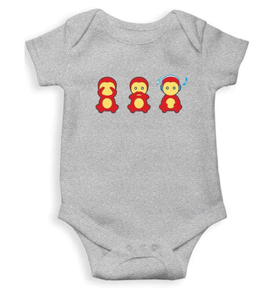 The Three wise monkeys Rompers for Baby Girl- FunkyTradition FunkyTradition