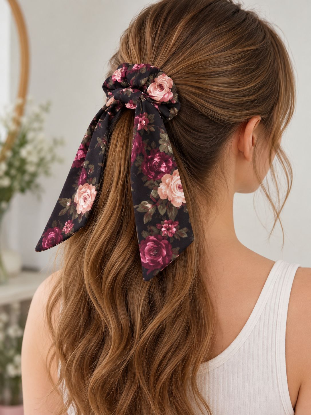 Personalized bow scrunchie made to match your dress