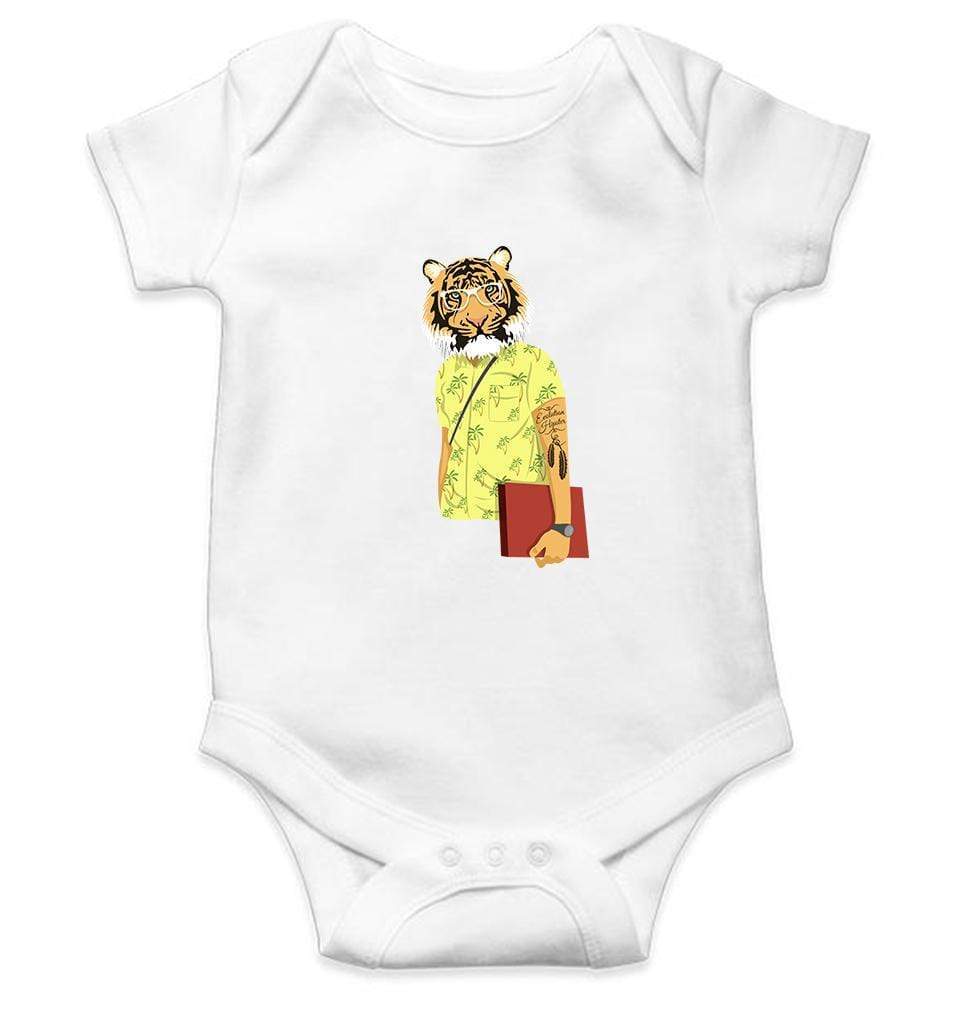 Tiger Abstract Abstract Rompers for Baby Girl- FunkyTradition FunkyTradition