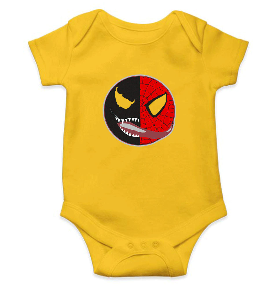 Venom VS Spiderman Rompers for Baby Girl- FunkyTradition FunkyTradition