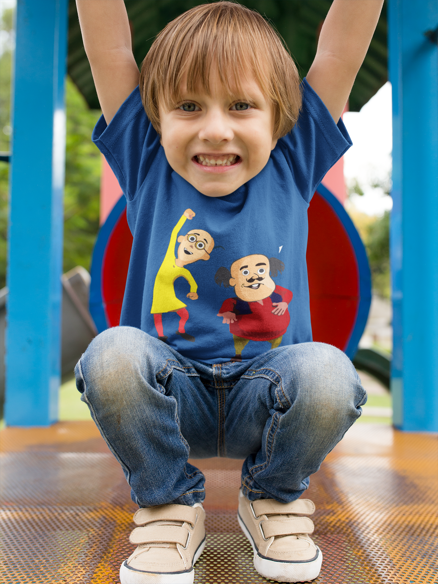Cute Cartoon Half Sleeves T-Shirt for Boy-FunkyTeesClub