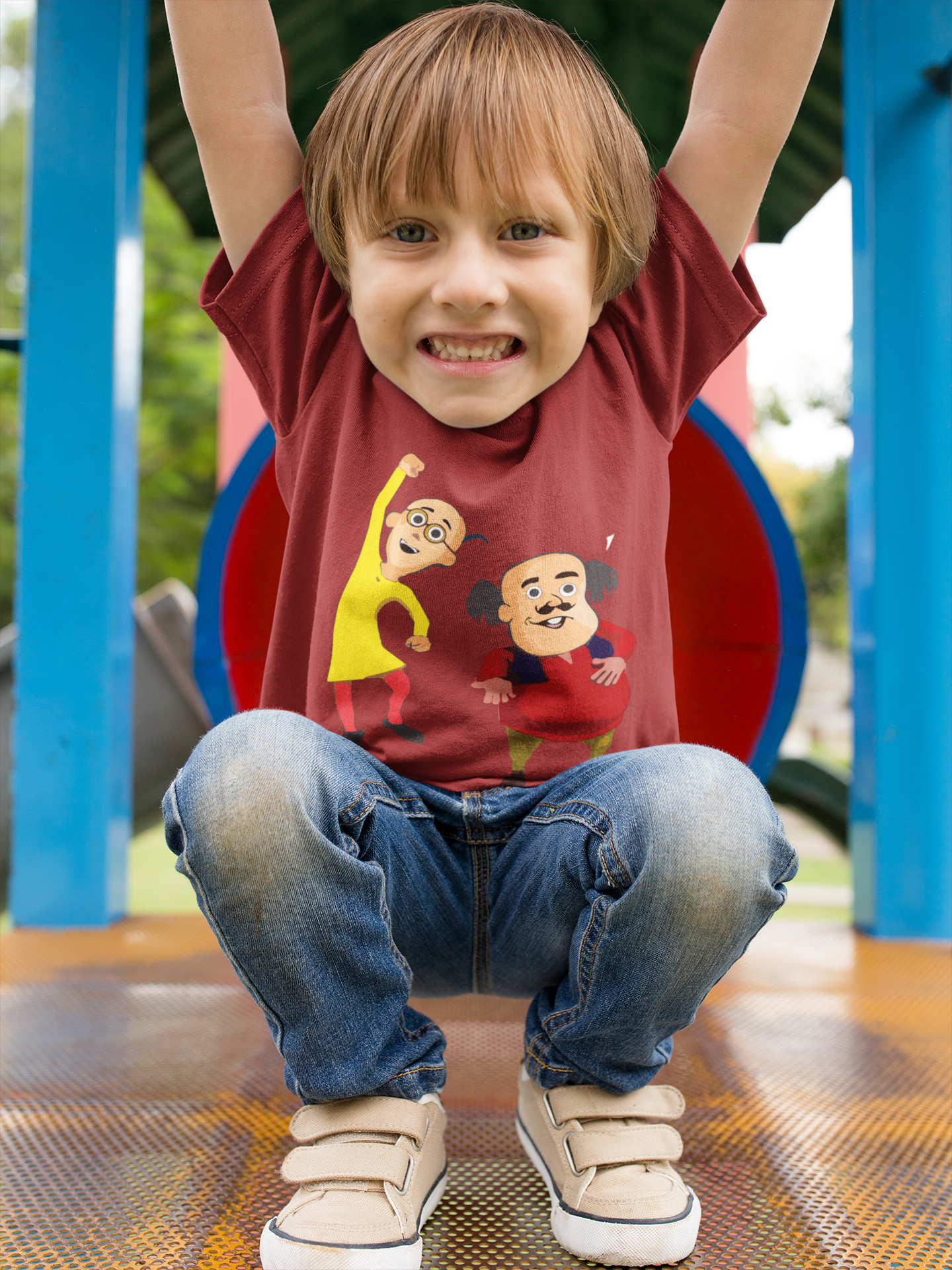 Cute Cartoon Half Sleeves T-Shirt for Boy-FunkyTeesClub