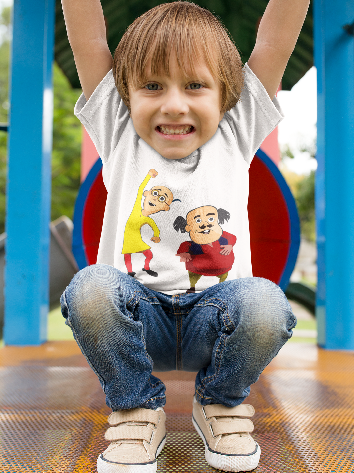 Cute Cartoon Half Sleeves T-Shirt for Boy-FunkyTeesClub