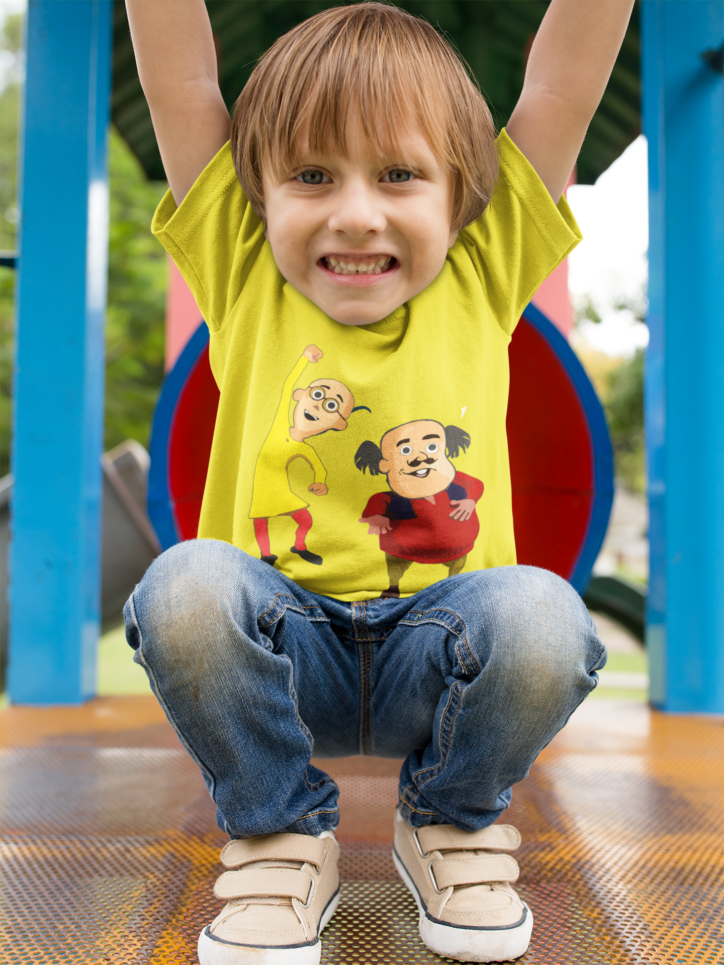 Cute Cartoon Half Sleeves T-Shirt for Boy-FunkyTeesClub