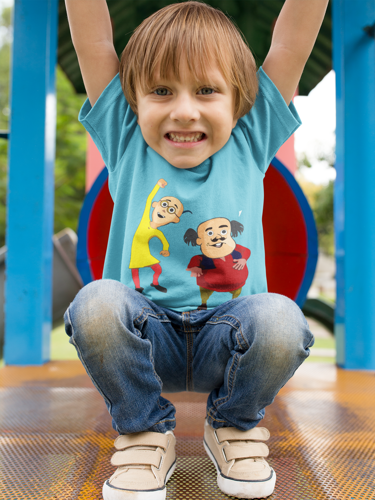Cute Cartoon Half Sleeves T-Shirt for Boy-FunkyTeesClub