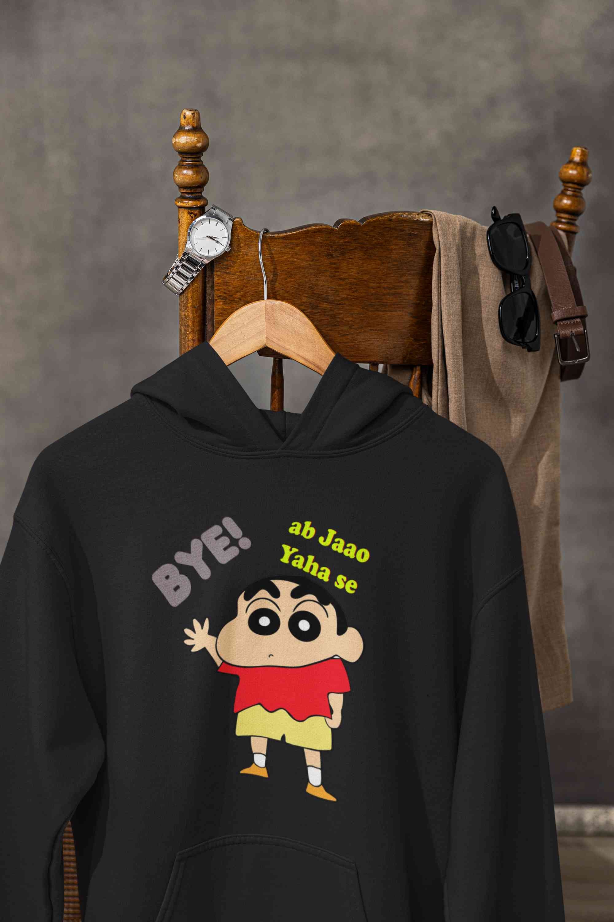 Ab Jao Yaha Se Cartoon Funny Memes Hoodies for Women-FunkyTeesClub