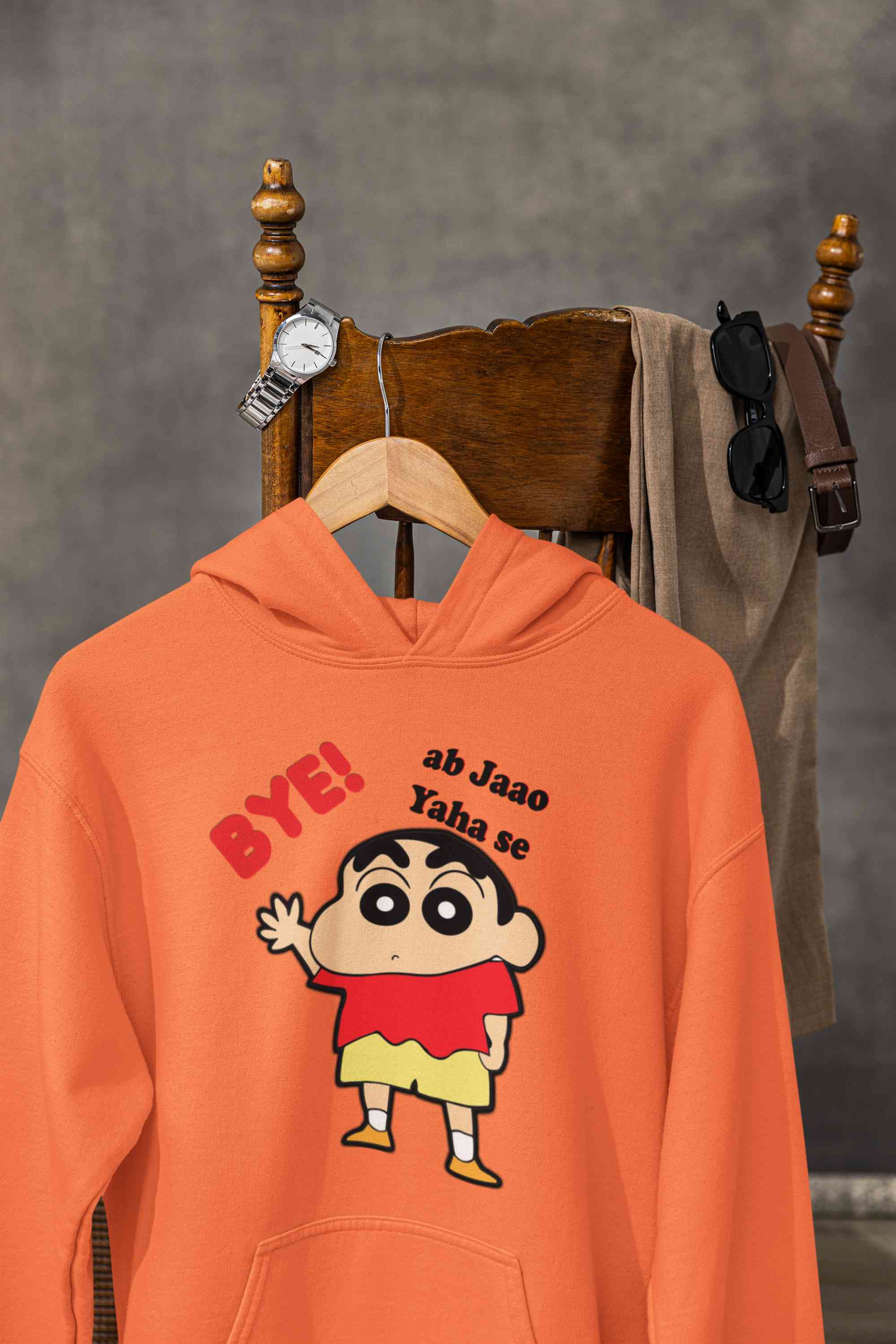 Ab Jao Yaha Se Cartoon Funny Memes Hoodies for Women-FunkyTeesClub