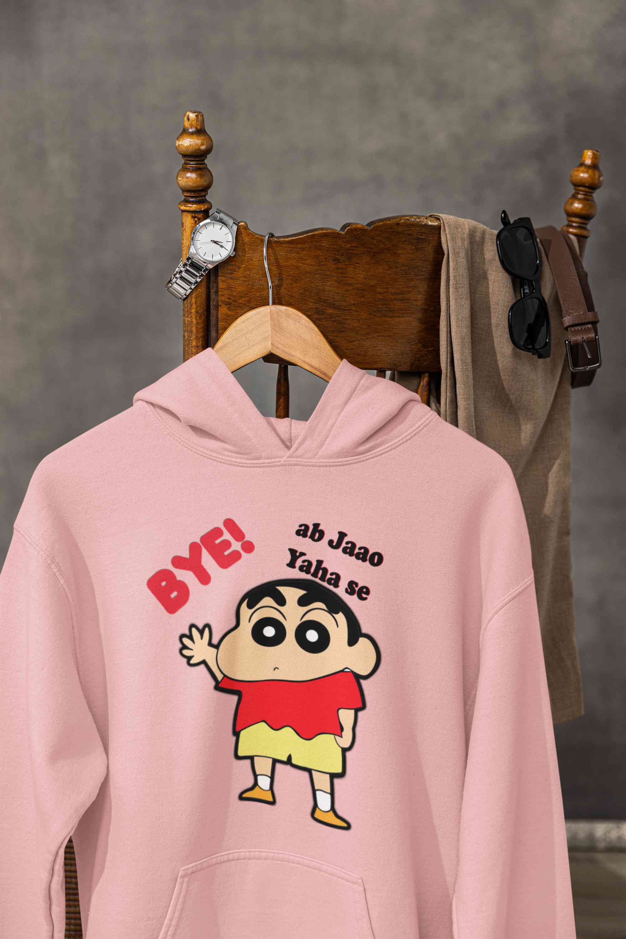 Ab Jao Yaha Se Cartoon Funny Memes Hoodies for Women-FunkyTeesClub